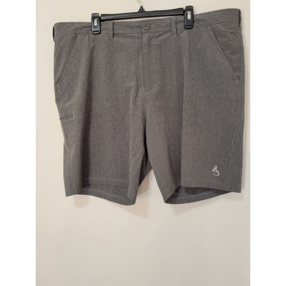 Hook & Tackle Shorts Men's Size 42 Gray Polyester Summer Multi Pockets